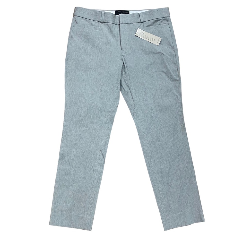 Banana Republic Petite Sloan Women Size 4 31 x 27 Gray Dress Pants Full Length